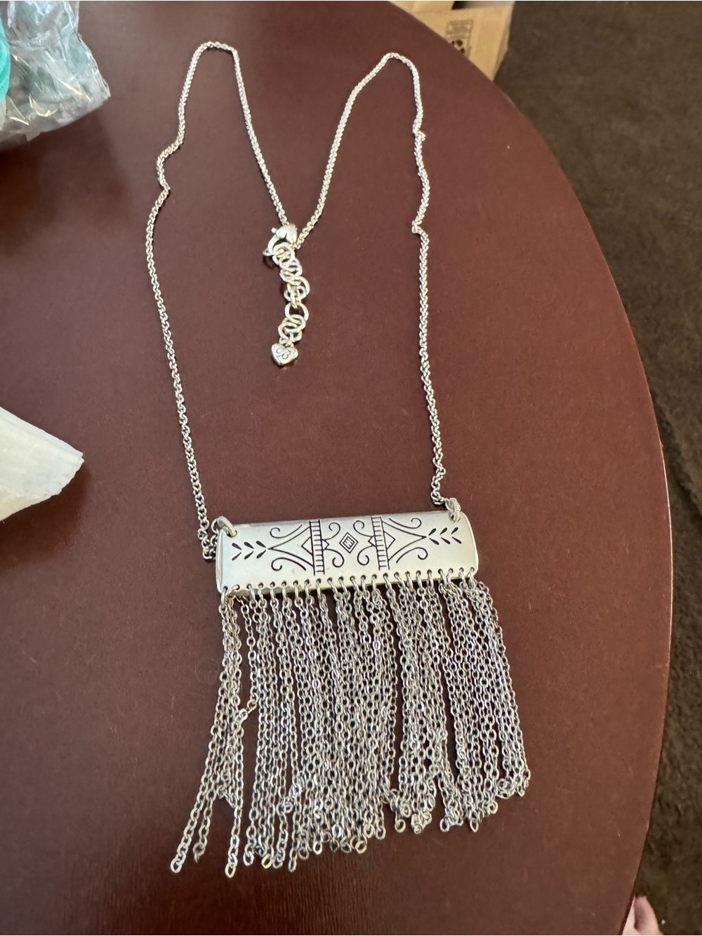 Brighton Silverplated MARRAKESH TASSLE FRINGE Long Necklace